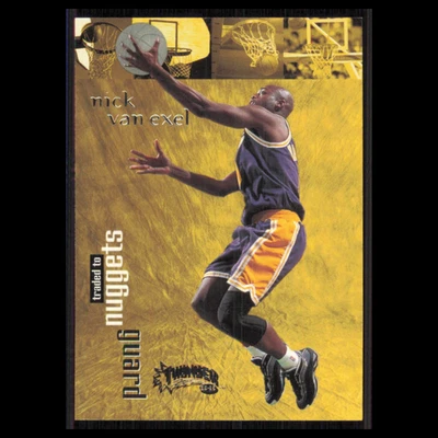 Tarjeta de baloncesto Nick Van Exel #9 1998 SkyBox Thunder Los Angeles Lakers NBA casi nueva Foto 1 de 3