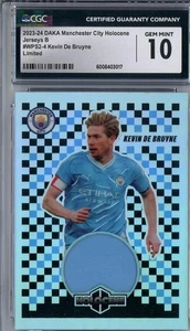 2023-24 DAKA Manchester City Holocene Kevin De Bruyne Jereys B Limited /50 CGC10 - Picture 1 of 2