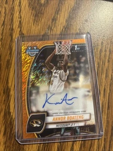 2024-25 Bowman Chrome U Annor Boateng Orange Shimmer Mega Box /65 - Foto 1 di 3