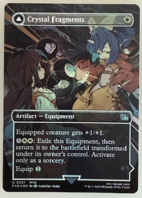 Magic the Gathering: Crystal Fragments (Borderless) Final Fantasy Foil NM - Image 1 of 2