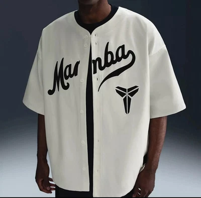 Nike Kobe Bryant Baseball Jersey White Sail ‘Mamba Out’ IB0007-133 Size M - Image 1 of 4