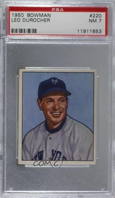 1950 Bowman Leo Durocher (Copyright) #220 PSA 7 HOF - Image 1 of 2