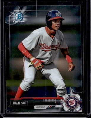 Bowman Draft 2017 Juan Soto Chrome Prospect #BDC-162 Nationals Foto 1 de 2
