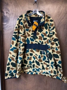 Carhartt Duck Camo Fleece Pullover Relaxed Fit Snap 0J4991-M Größe XL - Bild 1 von 11
