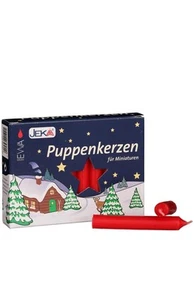 Puppenkerzen 10mm Small Candles, Box of 20, Red - Picture 1 of 1