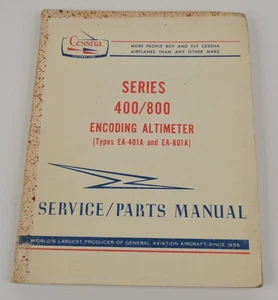 Cessna Series 400/800 Encoding Altimeter EA-401A EA-801A Service Parts Manual - Bild 1 von 13