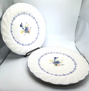Nikko Japan, Blue Peony Dinner Plates - 10.75 in Diameter - Picture 1 of 5