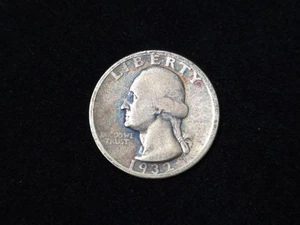 1932-D Washington Silber Viertel sehr gut + 10728 - Bild 1 von 2