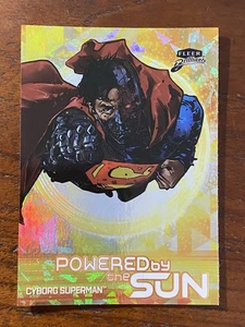 2025 Fleer Brilliants Superman Powered By The Sun Cyborg Superman Gold PS-8 SP - Picture 1 of 2