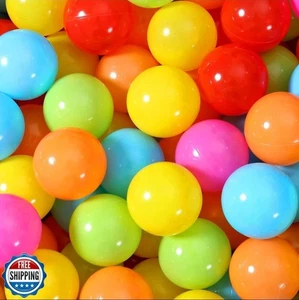 100 Ball Pit Balls Multi-Color Plastic Balls for Ball Pits - Picture 1 of 5