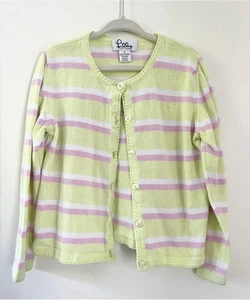Girls Vintage Lilly Pulitzer Striped Cardigan Size 5 - Picture 1 of 3