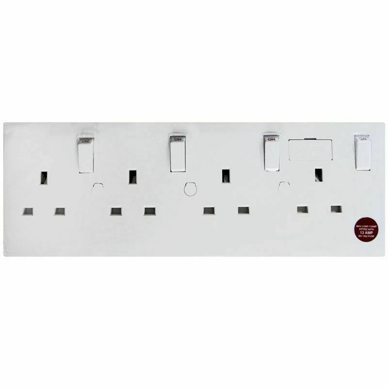  CONVERT 1 OR 2 to 4 INDIVIDUALLY SWITCHED ELECTRICAL SOCKETS  UK MAINS  - Image 1 of 1