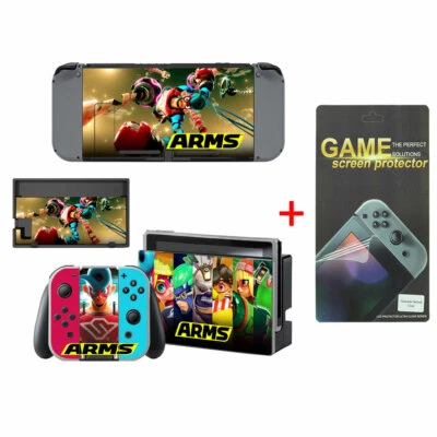 Skin Sticker for Nintendo Switch Console and Joycons Vinyl Cover Skins ARMS #3 - Image 1 of 2