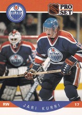1990-91 Pro Set #87 Jari Kurri Edmonton Oilers