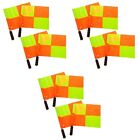 Hand Signal Flags Lightweight Waterproof Match Fluorescent Referee Flag Soccer