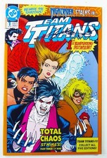 DC TEAM TITANS (1992) #1 VARIANT SIGNED by George PEREZ w/COA NM- (9.2)