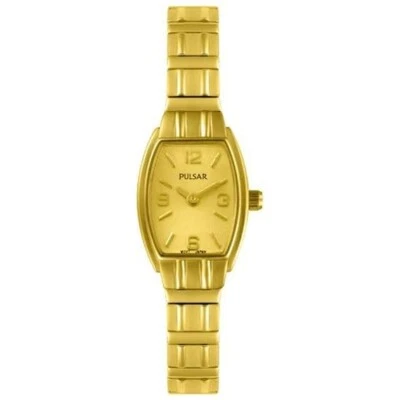 Женские кварцевые часы Pulsar PEGB80 с золотистым эластичным ремешком - Изображение 1 из 2