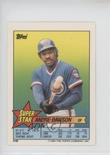 1989 Topps Super Star Sticker Back Cards Andre Dawson Ozzie Smith ( 161) HOF