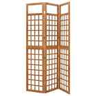 vidaXL 3-Panel Room Divider/Trellis Solid Fir Wood 121x180.5 cm