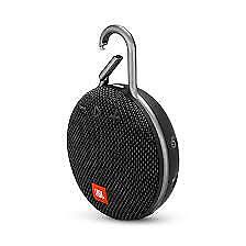 JBL Clip 3 Black Portable Bluetooth Speaker-Black-Excellent