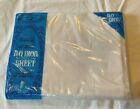 NOS Vintage Grant Crest White Cotton Blend Flat Sheet Twin Bed 66 x 104