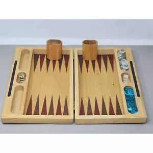 The Classic Collection Backgammon custodia in legno e shaker gioco da tavolo - Foto 1 di 17