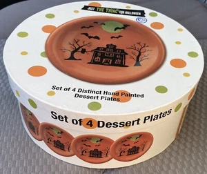 Target Home 8” HAUNTED HOUSE Dessert Plate Set Halloween - Picture 1 of 4