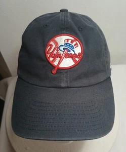 New York Yankees Strap Back Baseball Hat Cap MLB Embroidered 47 Brand NICE 🧢 - Picture 1 of 18