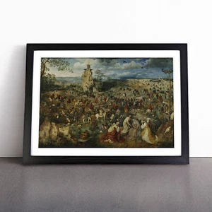 Christus trägt das Kreuz von Pieter Bruegel dem Älteren Wandbilddruck gerahmt - Bild 1 von 9
