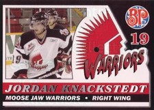 2006-07 Moose Jaw Warriors #13 Jordan Knackstedt