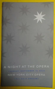 A Night At The Opera - 2006 - Concierto de gala otoño de la ópera de la ciudad de Nueva York - Playbill - Imagen 1 de 10
