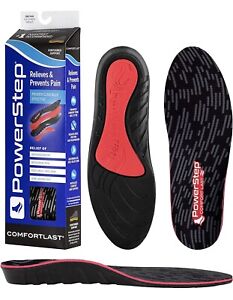 Powerstep ComfortLast FullLength Shock Absorbing Cushioned Insoles M3-4.5 W5-6.5