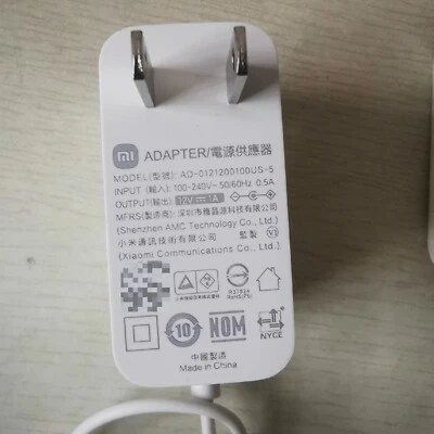 Xiaomi 12V 1A Netzteil AD-0121200100US-5 4.0*1.7mm AX3000T AX1800 AC2100 - Bild 1 von 2
