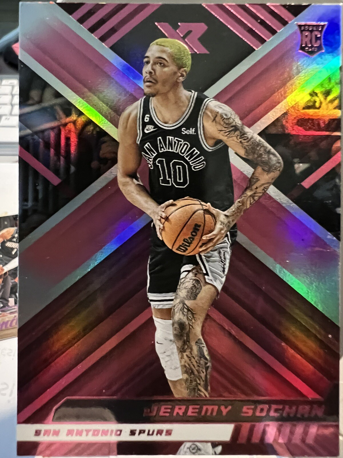 Jeremy Sochan 2022 Chronicles #272 XR - Pink Price Guide - Sports
