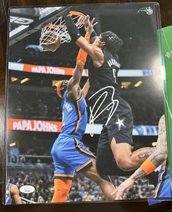 Paolo Banchero Signed 11x14 Orlando Magic Photo Dunk Shai NBA ROY JSA COA Proof - Picture 1 of 8