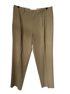 Tommy Bahama Pants Men's Size 38x32 Khaki Silk Rayon Blend Dress Slacks Trousers - Picture 1 of 15