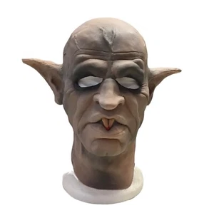 Vampire Foam Latex Mask Mens Halloween Fancy Dress Costume Accessory Greyland - Picture 1 of 4