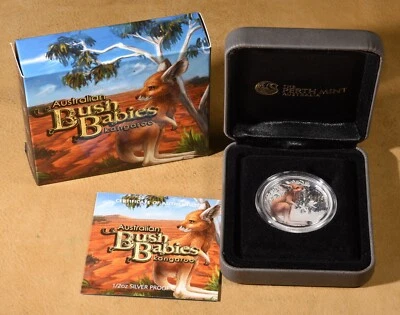 2010 P Australian Bush Babies 1/2oz .999 Silver Colorized Proof Coin - Kangaroo - Image 1 of 3