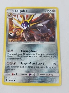 Pokemon Card Guardians Rising 87/145 Holo Solgaleo NM - Picture 1 of 2