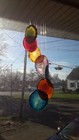Agate Windchimes - Large - Multi Color Agate Slabs with Bamboo style hanger