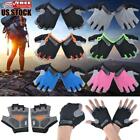 Cycling Half Finger Gloves Exercise Bicycle Gel Silicone Fingerless Sport Glove
