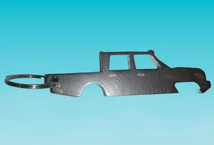 Stainless Steel Keyring Bottle Opener fits Toyota Landcruiser 79 series - Picture 1 of 6
