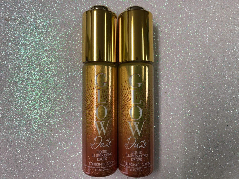 Gotas de loción bronceadora iluminadora líquida Designer Skin Glow Daze 2 botellas de 1 oz Foto 1 de 1