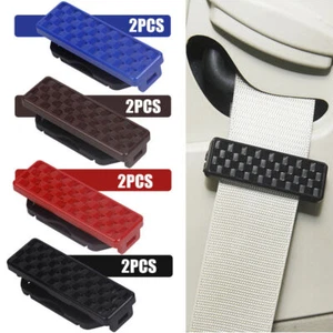 2xCar Seat Belt Parts Buckle Clip Shoulder Strap Clamp Auto Interior Accessories - Picture 1 of 15