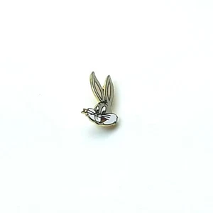 VT. 1990 Bugs Bunny Enamel Finish Metal Pin Head Ears Looney Tunes 1"x 3/4"  - Bild 1 von 6