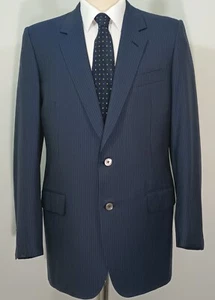 BIJAN Gray 2 Button Men's Super 100 Wool Jacket size 42 L Long Made Italy - Picture 1 of 12