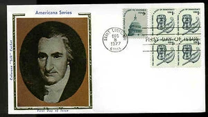 1581 1c AMERICANA FDC SAINT LOUIS, MO  COLORANO "SILK" CACHET  - Picture 1 of 1