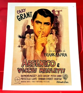 Arsen und alte Spitze Cary Grant Film/Filmposter Kunst BILD/DRUCK 12"x 9,5 - Bild 1 von 3