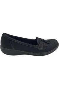 Clarks Women's Ashland Bubble Slip On Black Snake - Picture 1 of 5