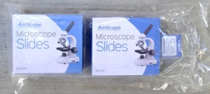AmScope Microscope Slides 50 X 2 Packs 100 Total & Cover Glass BS-50P-100S-2 - Picture 1 of 1